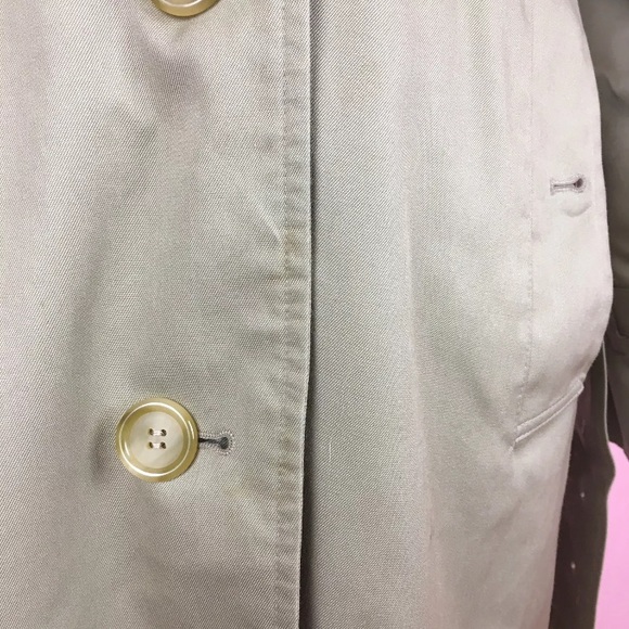 Burberry classsic VTG khaki trench coat jacket - Picture 8 of 8